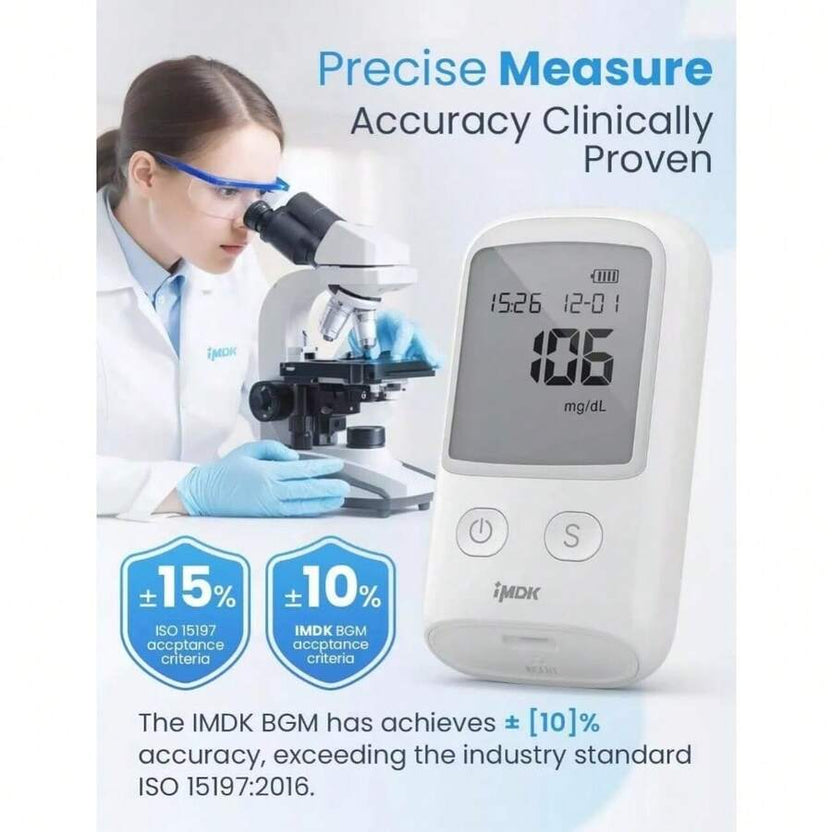 Kit de prueba de diabetes con medidor de glucosa en sangre