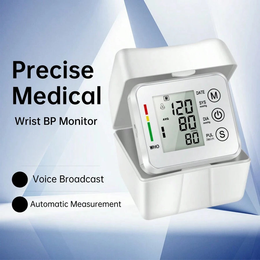 Monitor LCD electrónico de presión arterial de muñeca con descuento del 50%