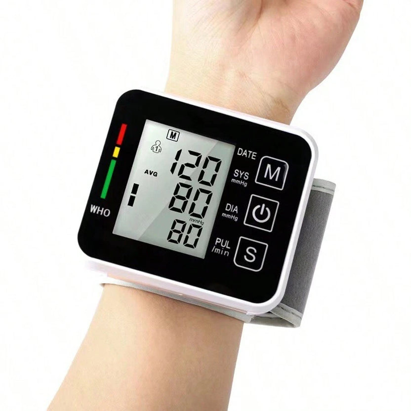 Monitor LCD electrónico de presión arterial de muñeca con descuento del 50%