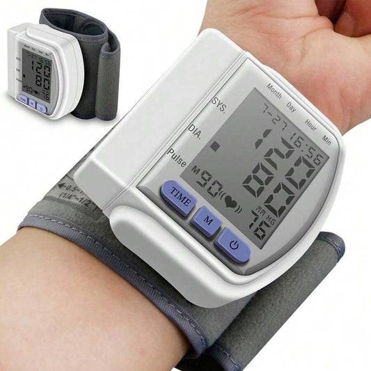 Compact Wrist BP Monitor Rechargeable, 2×99 Memory