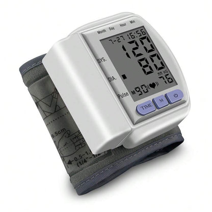 Compact Wrist BP Monitor Rechargeable, 2×99 Memory