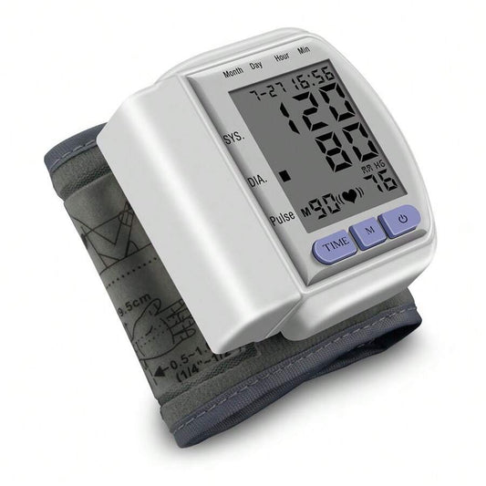 Compact Wrist BP Monitor Rechargeable, 2×99 Memory