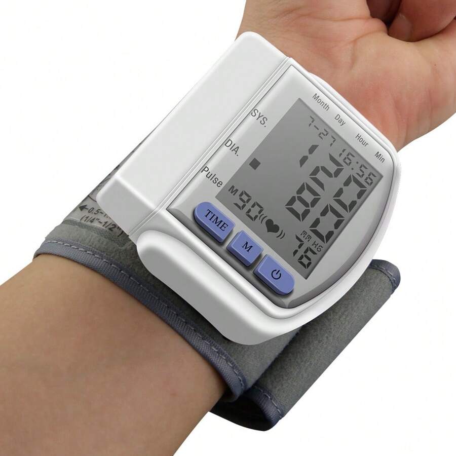 Compact Wrist BP Monitor Rechargeable, 2×99 Memory