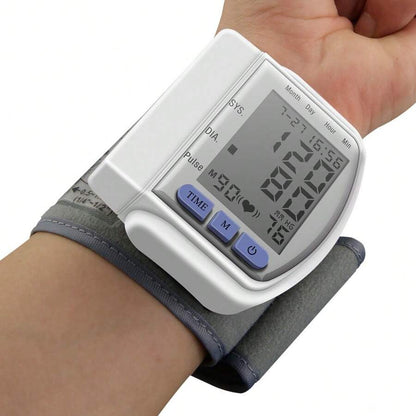 Compact Wrist BP Monitor Rechargeable, 2×99 Memory